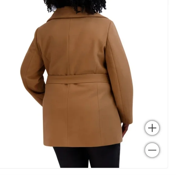 Tahari Ladies' Faux Wool Wrap Coat, nwt - Picture 6 of 7